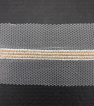 Decorative tape on tulle 50mm 183