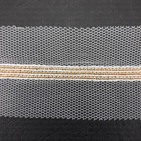 Decorative tape on tulle 50mm 183