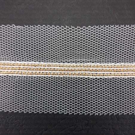 Decorative tape on tulle 50mm 183