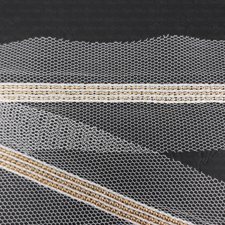 Decorative tape on tulle 50mm 183