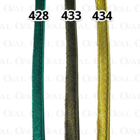 Piping with cord – edging (piping) 5 linear metres no. 428 GREEN