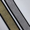 Elastic trim 38mm gold and silver 2309
