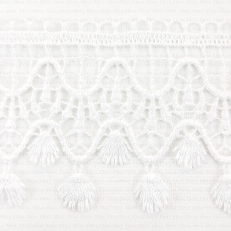 Koronka gipiurowa biel,ecru,granat 75mm 2270