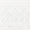 Guipure lace with fringes – white, ecru, navy blue 75mm 2270