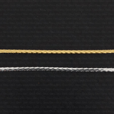 Metallic cord gold, silver 1.5 mm 2316