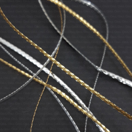 Sznurek metalizowany złoty,srebrny 1,5mm 2316