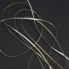 Metallic cord gold, silver 1.5 mm 2316