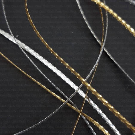 Metallic cord gold, silver 1.5 mm 2316