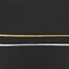 Metallic cord gold, silver 2mm 2317