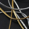 Metallic cord gold, silver 2mm 2317