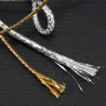 Metallic cord gold, silver 2mm 2317