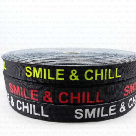Decorative ribbon with inscriptions 15mm 2292 50m, 1m