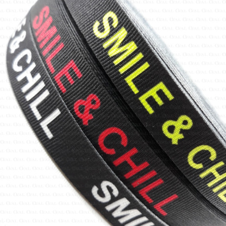 Decorative ribbon with inscriptions 15mm 2292 50m, 1m