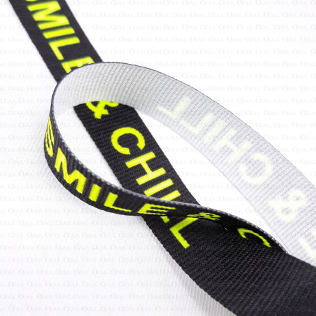 Decorative ribbon with inscriptions 15mm 2292 50m, 1m