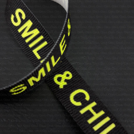 Decorative ribbon with inscriptions 15mm 2292 50m, 1m