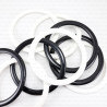 White/black plastic wheel 60 mm, no. 2036