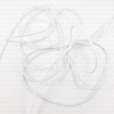 Round elastic 1mm/200m White 523