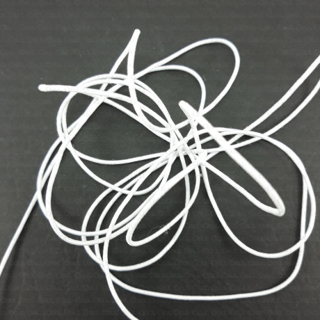 Round elastic 1mm/200m White 523