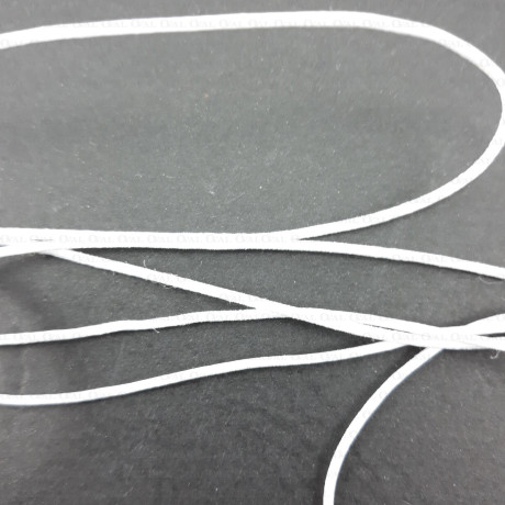 Round elastic 1mm/200m White 523