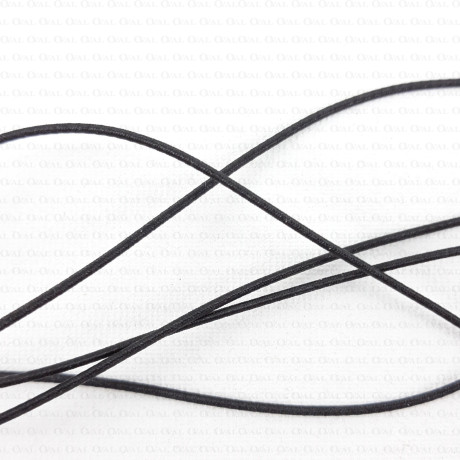 Round elastic 1mm /200m black 2350
