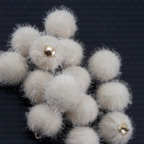 Pendant - pompom 15mm / 1 piece or 10 pieces 2361