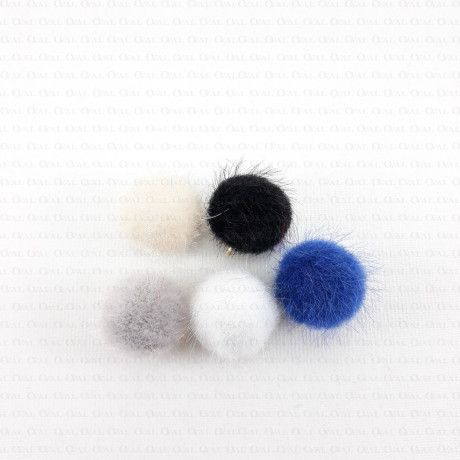 Pendant - pompom 15mm / 1 piece or 10 pieces 2361
