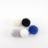 Pendant - pompom 15mm / 1 piece or 10 pieces 2361