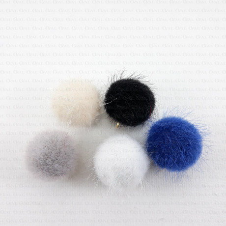 Pendant - pompom 15mm / 1 piece or 10 pieces 2361