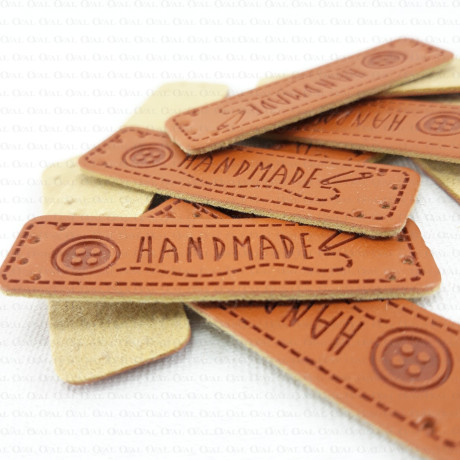 Eco-leather HANDMADE patches 10 or 50 pcs 2363