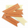 Eco-leather HANDMADE patches 10 or 50 pcs 2364