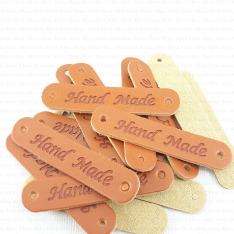 Eco-leather HANDMADE patches 10 or 50 pcs 2365