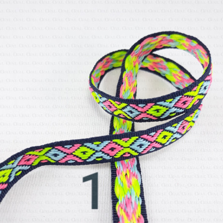Ethnic decorative ribbon 10mm 2370