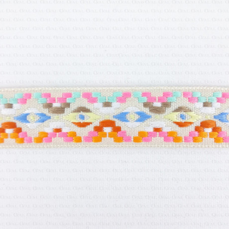 Ethnic decorative ribbon 25mm 2372
