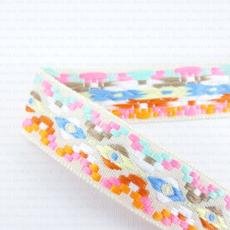 Ethnic decorative ribbon 25mm 2372