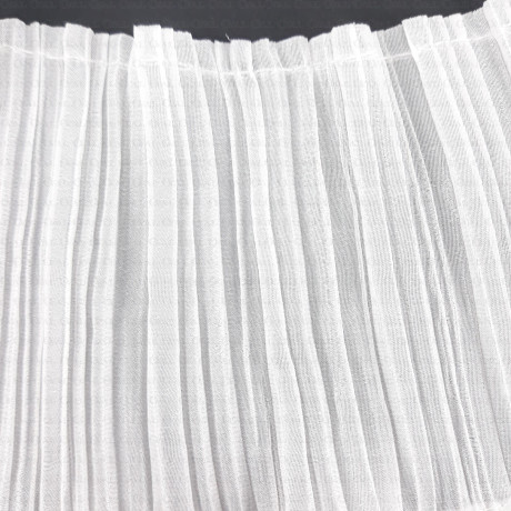 Decorative tape, white frill 110mm/1m 2079