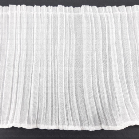 Decorative tape, white frill 110mm/1m 2079