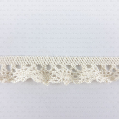 Koronka bawełniana z gumką 16mm 2376