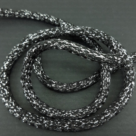 Cord with silver or gold thread 7mm 1691