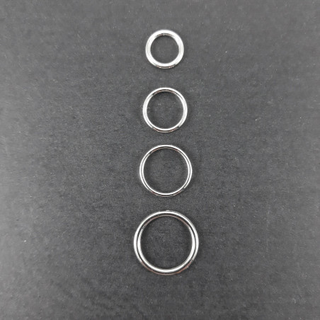 Ring for straps 6, 8, 10, 12, 16mm silver, 10 or 200 pcs 1112