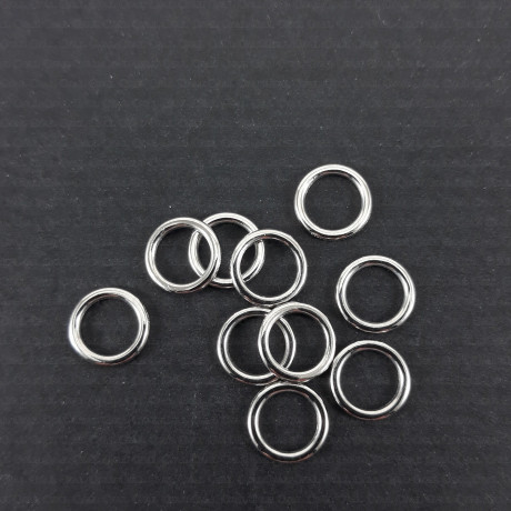 Ring for straps 6, 8, 10, 12, 16mm silver, 10 or 200 pcs 1112