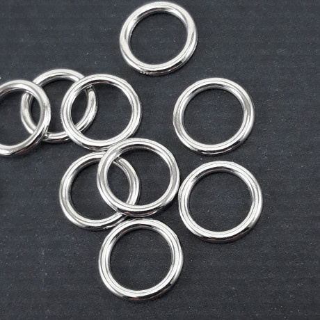 Ring for straps 6, 8, 10, 12, 16mm silver, 10 or 200 pcs 1112