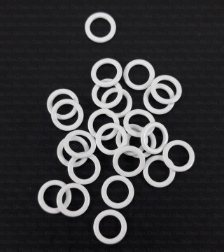 Strap ring 10 or 200 pcs 6, 8, 10, 12, 16, 20 mm white 1117