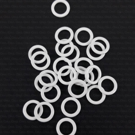 Strap ring 10 or 200 pcs 6, 8, 10, 12, 16, 20 mm white 1117