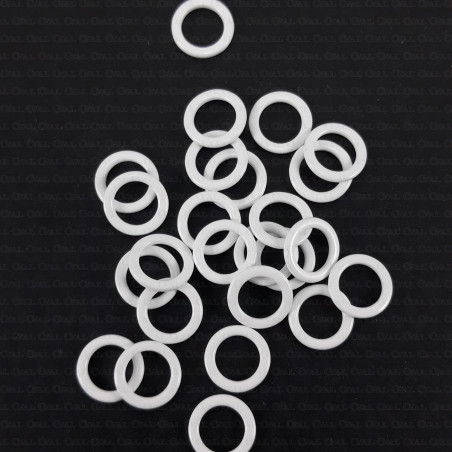 Strap ring 10 or 200 pcs 6, 8, 10, 12, 16, 20 mm white 1117