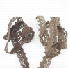 Cotton lace scallop 17mm/1m brown 356
