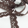 Cotton lace scallop 17mm/1m brown 356
