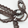 Cotton lace scallop 17mm/1m brown 356