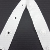 White and black snap fasteners on tape, 1 m, no. 2176