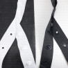 White and black snap fasteners on tape, 1 m, no. 2176