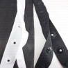 White and black snap fasteners on tape, 1 m, no. 2176